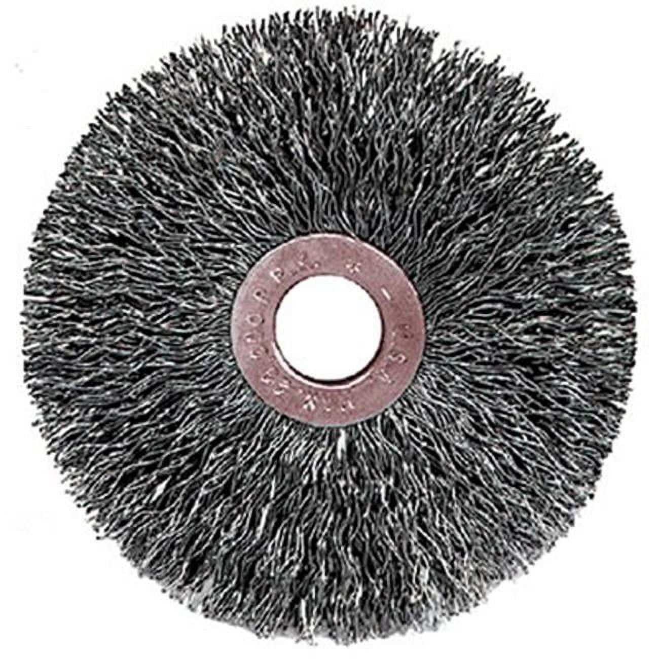 Weiler Wire Duster – .012 Steel Fill, 4x8 Rows, Cleans Chips, Rust, Dirt From Castings