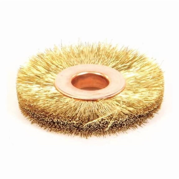 Weiler Crimped Wire Wheel Wire Brush, Arbor, 1-1/2" 93833