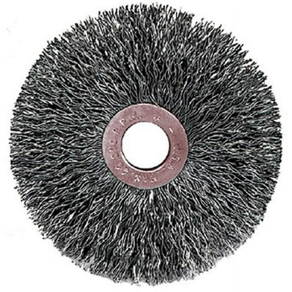 Weiler Crimped Wire Wheel Wire Brush, Arbor, 1-1/2" 96306
