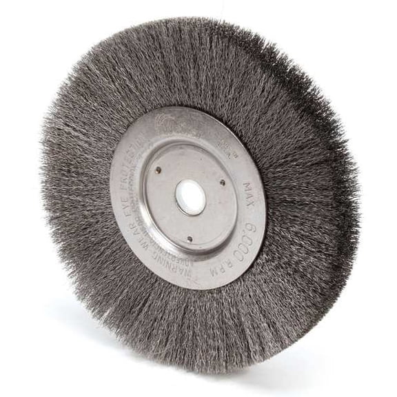 Weiler Crimped Wire Wheel Wire Brush, Arbor 93119