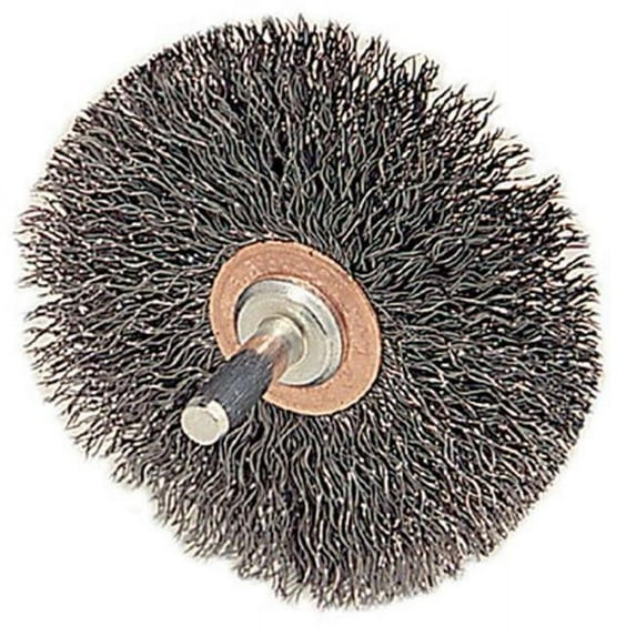 Weiler Crimped Wire Wheel Brush,Stem,2 In. 90117