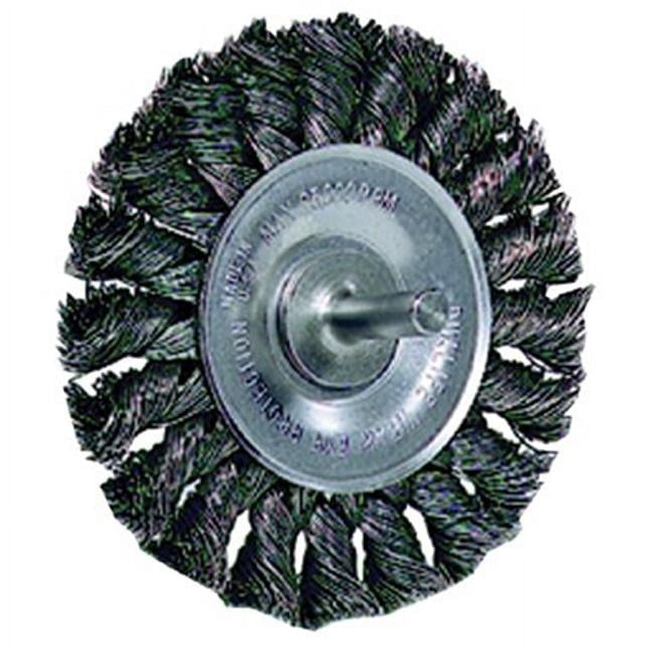 Weiler Dualife Stm-3 Twist Knot Wire Wheel, 3quot; Dia.02 Wire WEI17682