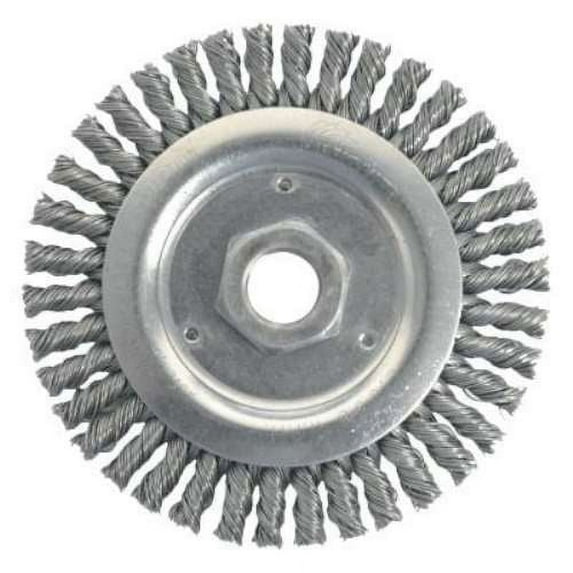 Weiler Dually Stringer Bead Wheel, 4 1/2 in D x 3/16 W, .02 Carbon Steel, 12,500 rpm - 1 EA (804-79801)