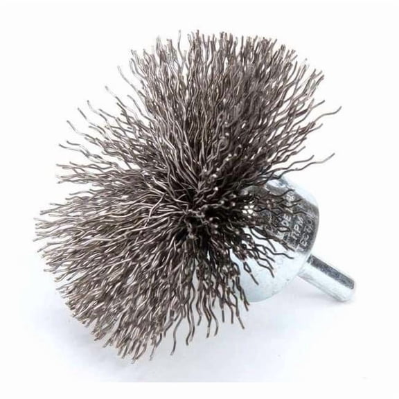 Flared End Wire Brush, Steel, 3", 16, 000 RPM 96141