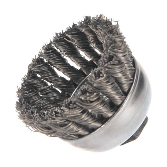 Weiler Knot Wire Cup Wire Brush, Threaded Arbor 94081