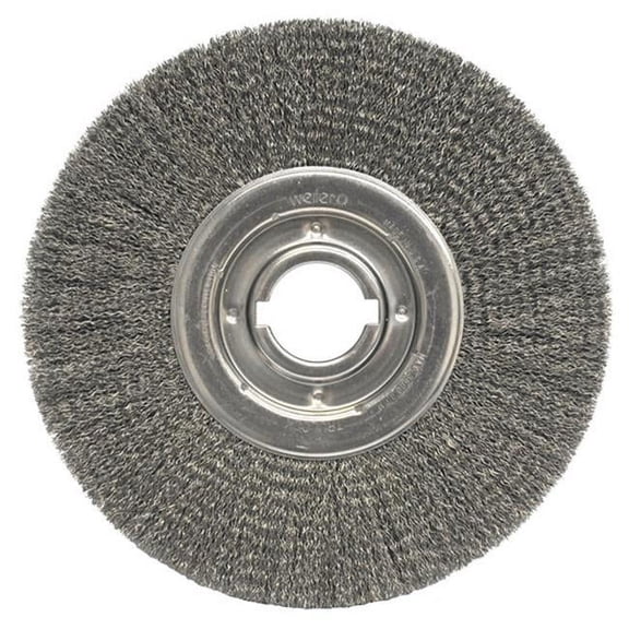 Weiler Medium-Face Crimped Wire Wheel, 12 in D, .020 Steel Wire - 1 EA (804-06200)
