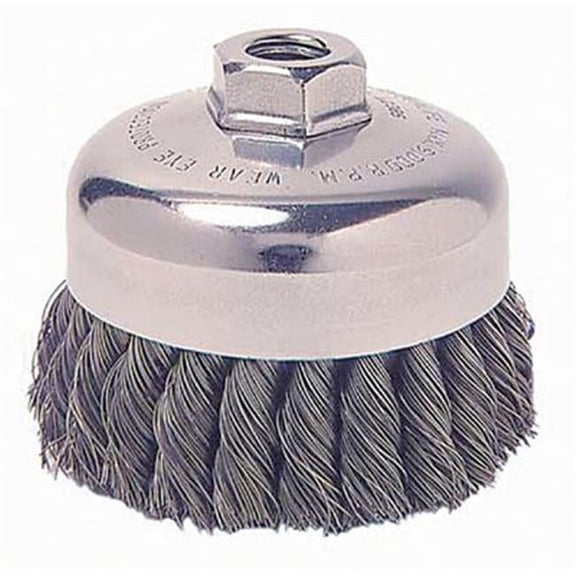 Weiler SRA-2 Steel Wire Brush 3/4In Dia