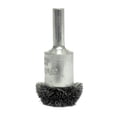 thumbnail image 1 of Weiler Stem-Mounted Circular Flared End Brushes, Steel, 16,000 rpm, 2 3/4" x 0.008", 1 of 2