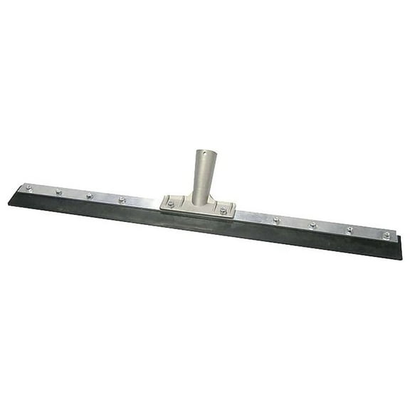 Floor Squeegee, Straight, 24 in, Black Rubber, Frame Only