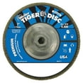 thumbnail image 1 of Weiler Tiger Disc Angled Style Flap Discs, 7", 40 Grit, 5/8 Arbor, Aluminum Back - 1 EA (804-50543), 1 of 3