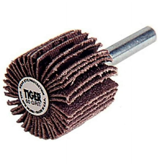 Weiler Tiger Mounted Flap Wheels, 1 1/2 in, 80 Grit, 25,000 rpm - 1 EA (804-52010)