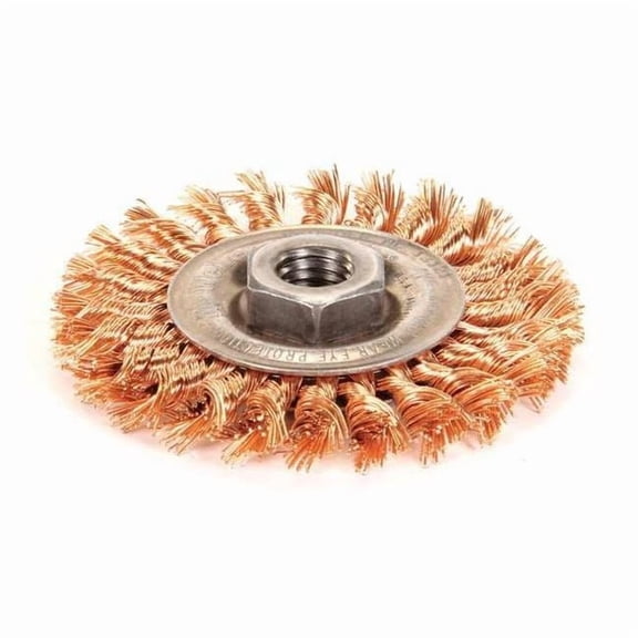 Weiler Twist Wire Wheel Wire Brush, Threaded Arbor 93808