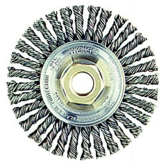 Weiler Twist Wire Wheel Brush,Threaded Arbor 96275