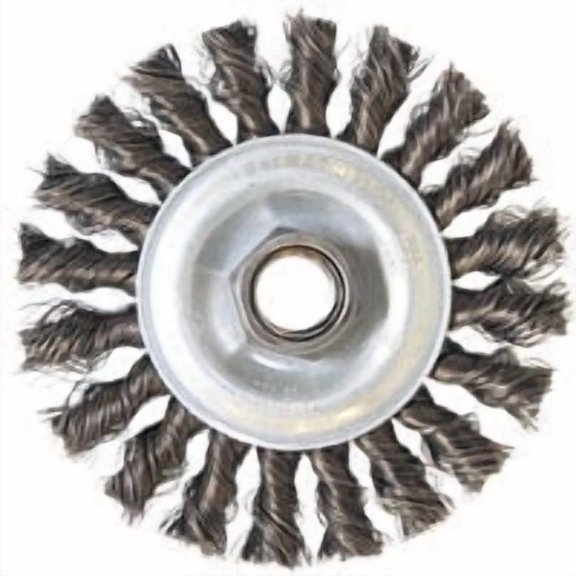 Weiler Wire Wheel 4 " Standard Twist Knot 20000 Rpm Coarse 5/8 " - 1/2 " Arbor