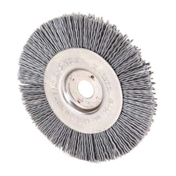Weiler Wire Wheel Wire Brush, Arbor, 4", 1/2" W 97593