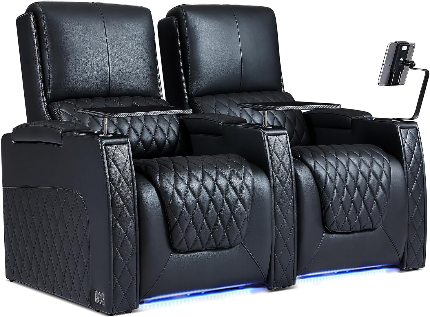 Weilianda Astronaut Zero Gravity Home Theater Seating Top Grain Leather