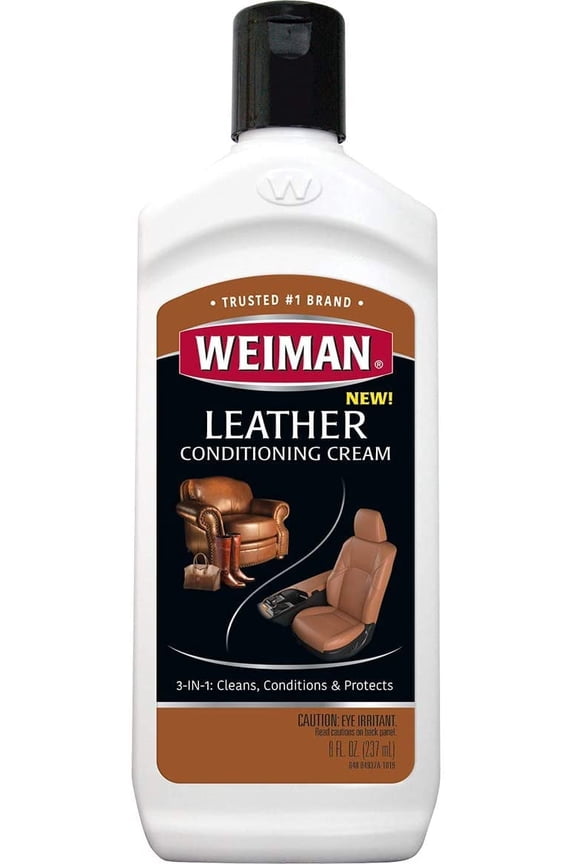 3 in 1 Deep Leather Cleaner & Conditioner Cream - Restores Leather Surfaces - Use on Leather Furniture, Car Seats, Shoes, Bags, Jackets, Saddles