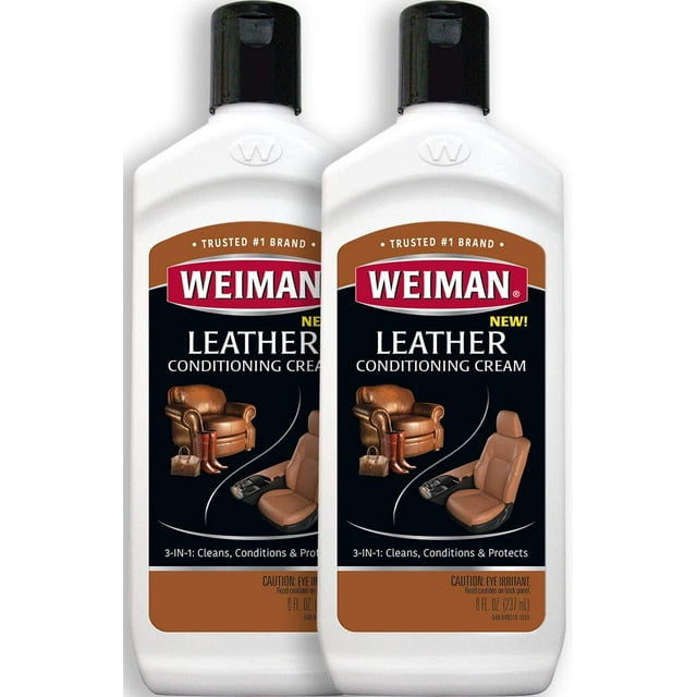 Weiman 3 in 1 Deep Leather Conditioner Cream (2 Pack) Restores