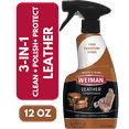 thumbnail image 1 of Weiman 3-1 Leather Cleaner & Conditioner for Furniture, Auto, Bags & Shoes, UVX Protection,16oz, 1 of 9