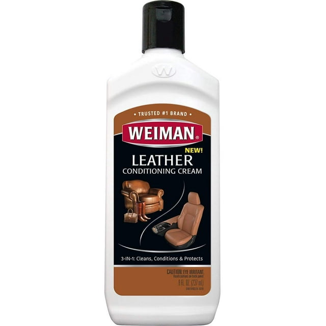 Weiman 3 in 1 Deep Leather Cleaner & Conditioner Cream Leather on