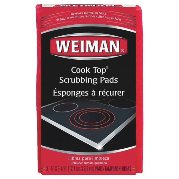 Weiman 3Ct Cook Top Scrub Pads