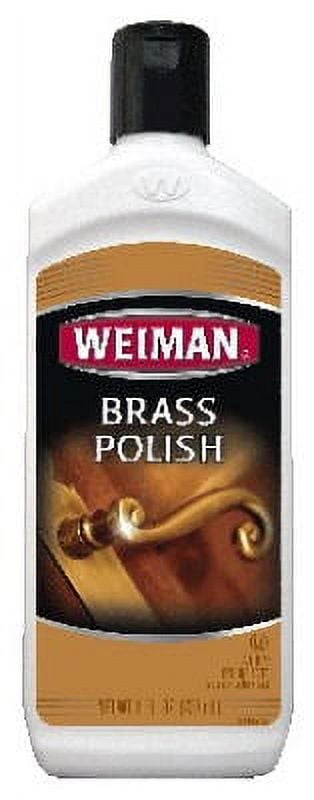Weiman Brass and Copper Polish and Cleaner - 8 Ounce - Gently Clean and Remove Tarnish Without Scratching