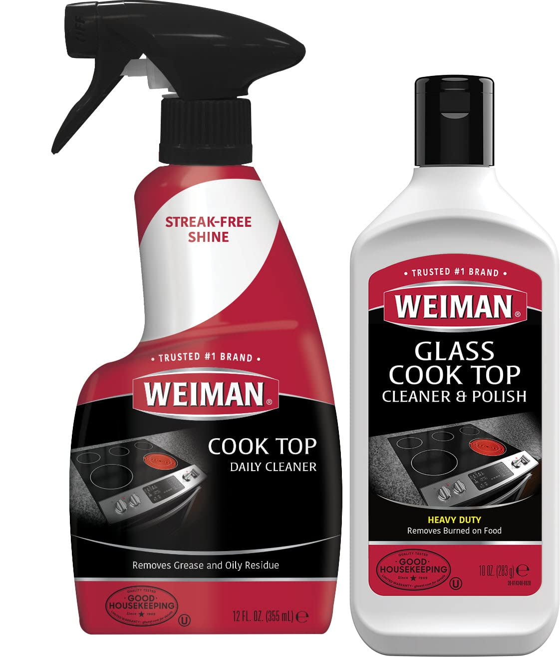 Weiman Ceramic and Glass Cooktop 10 Ounce Stove Top Daily Cleaner
