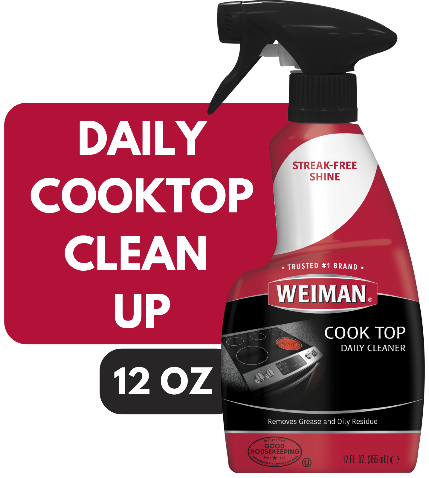 Weiman Glass Cooktop Cleaner 12 Ounce