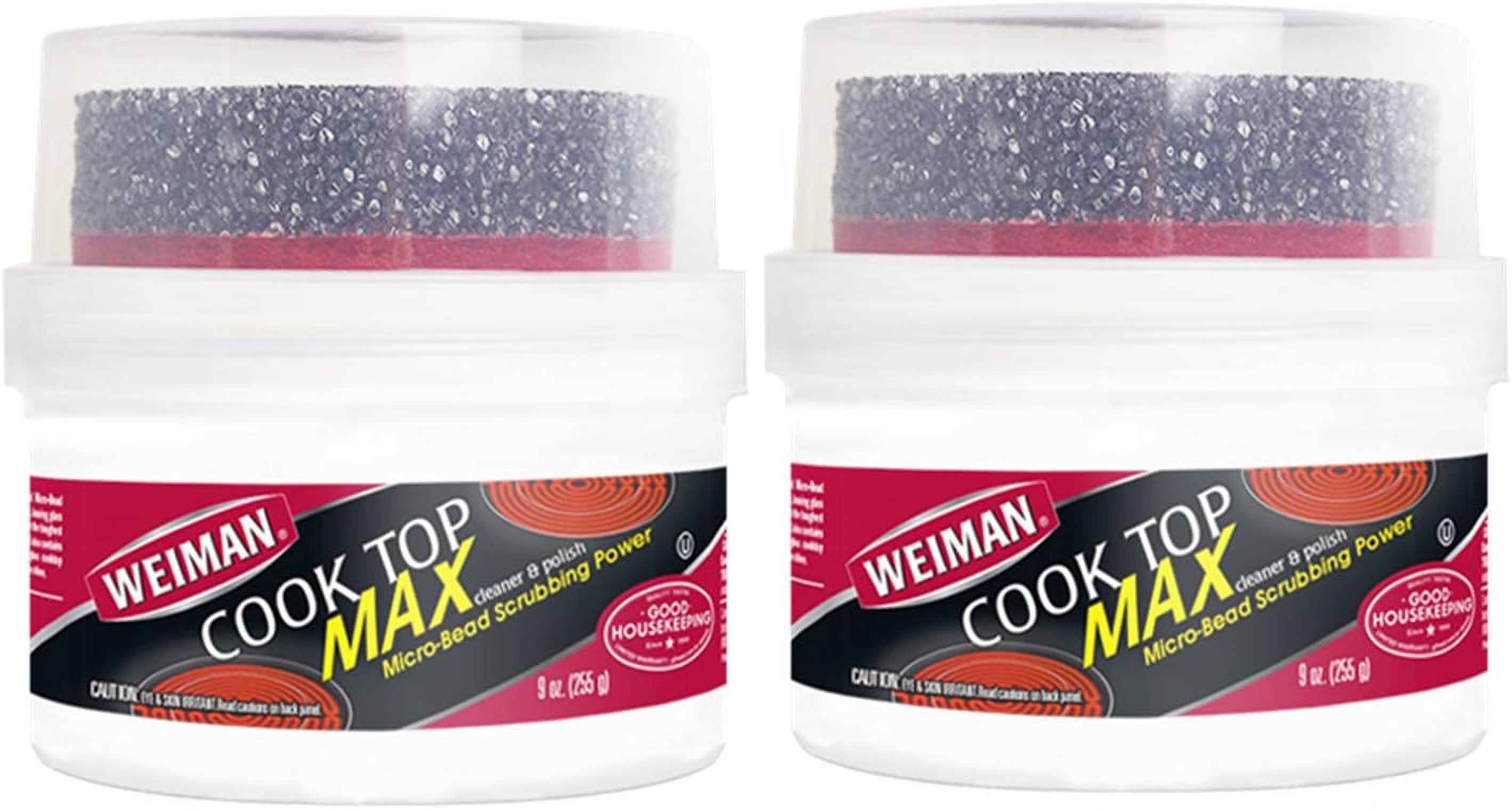 Weiman Cook Top Max Cleaner and Polish 9 Ounce 2 Pack Heavy Duty