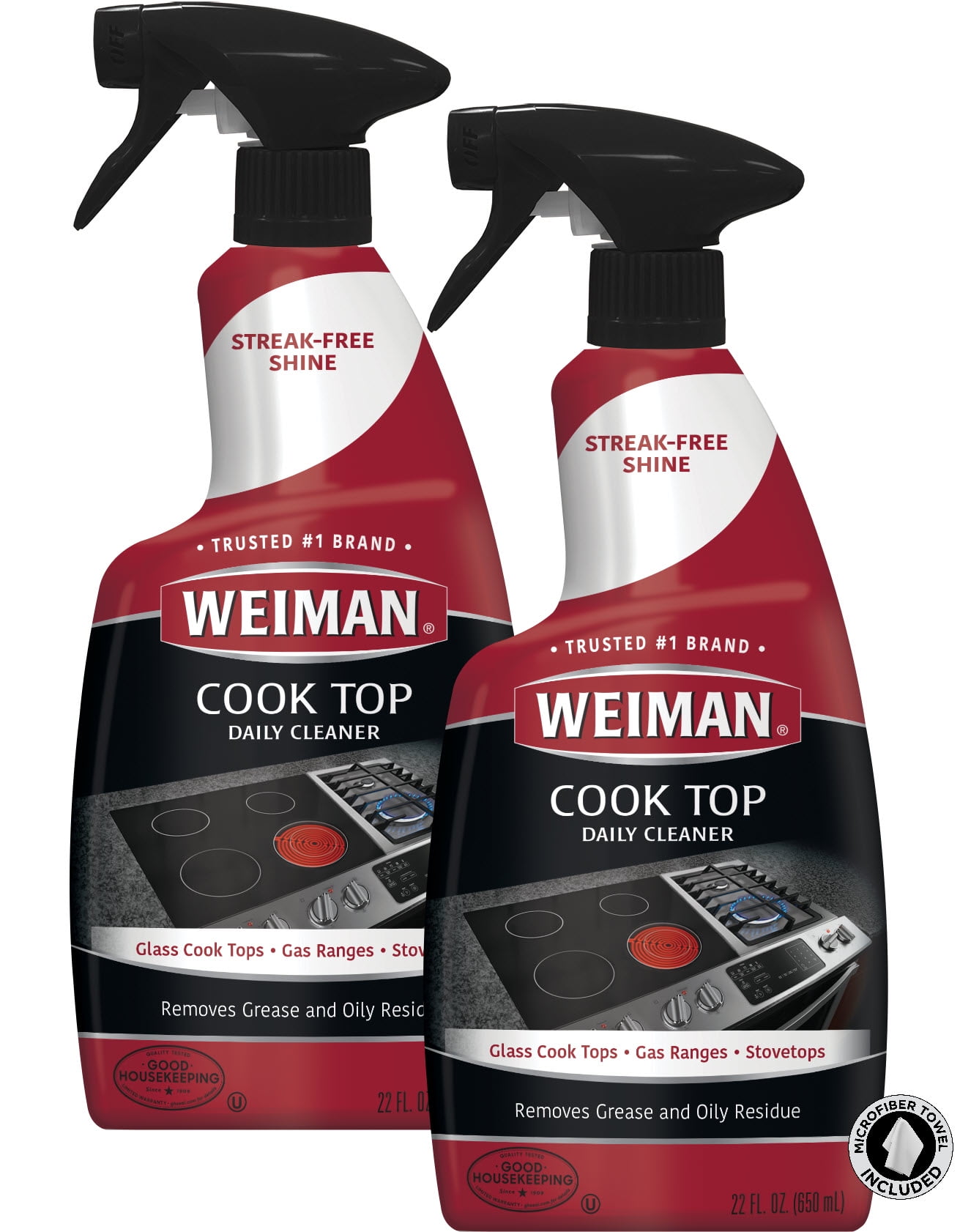 Weiman Microfiber Cloth for Stainless Steel - Safely Traps and Removes  Dirt, Oil and Grime to Protect From Scratches 1.40 x 3.56