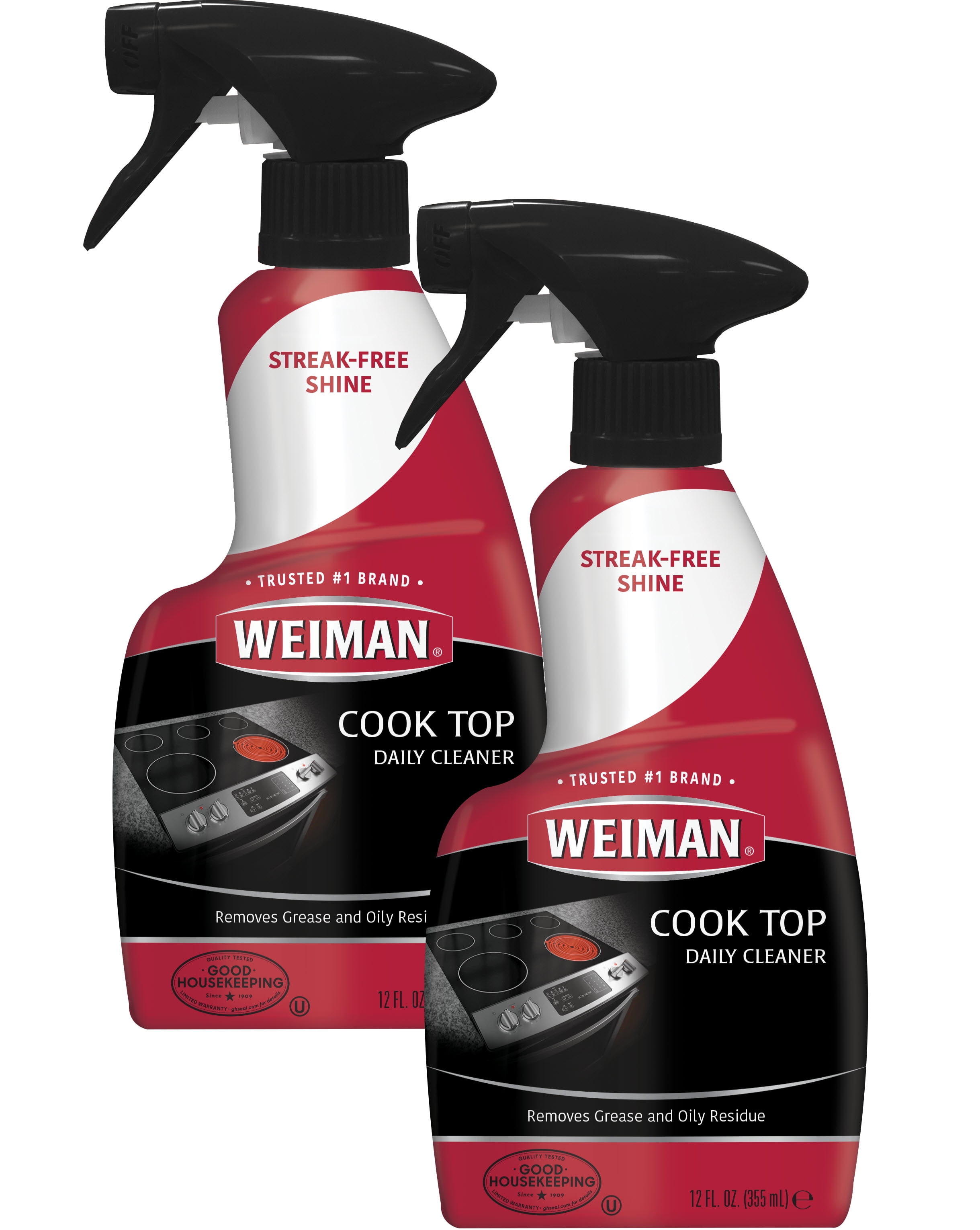 Weiman Cooktop & Stovetop Daily Cleaner, 12 Ounce, 2 Count
