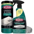 thumbnail image 1 of Weiman Disinfectant Granite Cleaner Kit - Safely Clean Disinfect and Shine Granite Marble Soapstone Quartz Quartzite Slate Limestone Corian Laminate Tile Countertops - Packaging May Vary, 1 of 8