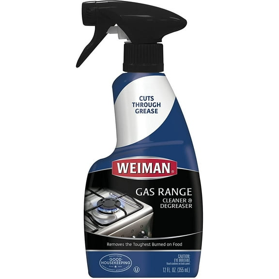 Weiman Gas Range Cleaner and Degreaser - Liquid Household Degreaser - 12 fl oz