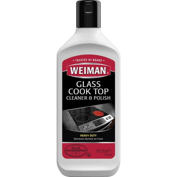 Weiman Glass Cooktop Cleaner & Polish Heavy Duty Stove Eco Friendly 10 oz Bottle