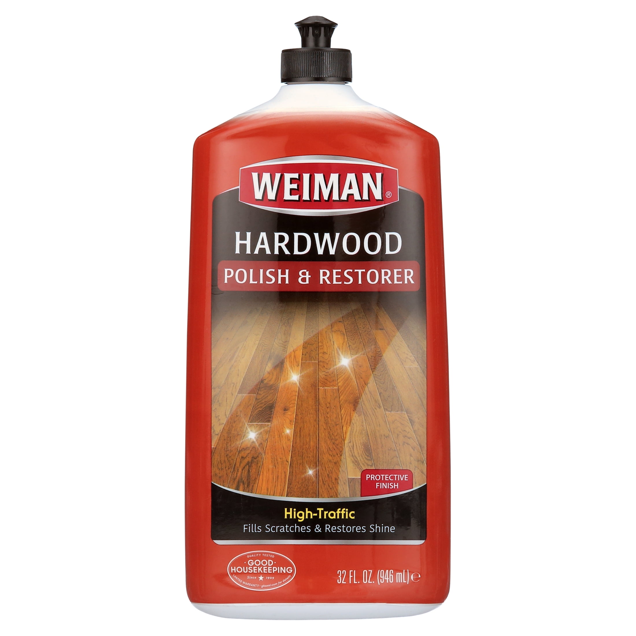 Weiman High Shine Hardwood Floor Polish & Restorer, Brings Dull