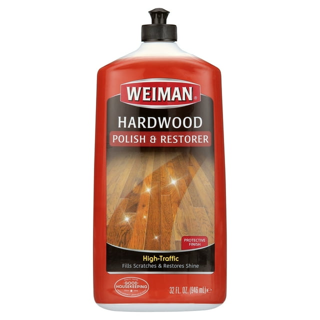 Weiman High Shine Hardwood Floor Polish & Restorer, Brings Dull