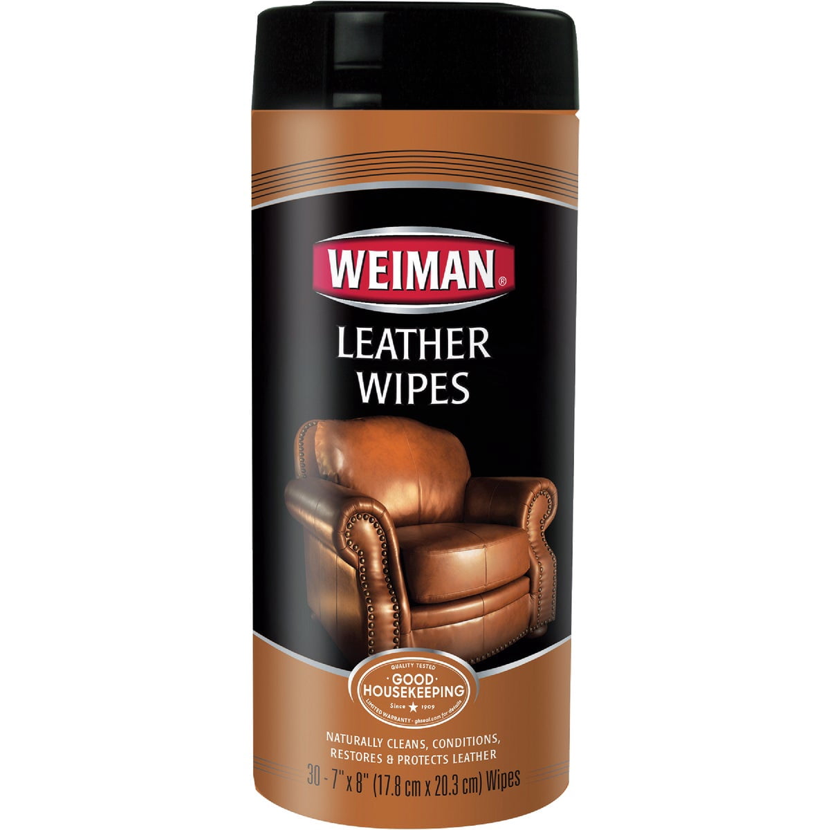 Weiman Leather Wipes, 30 ct Pack of 3