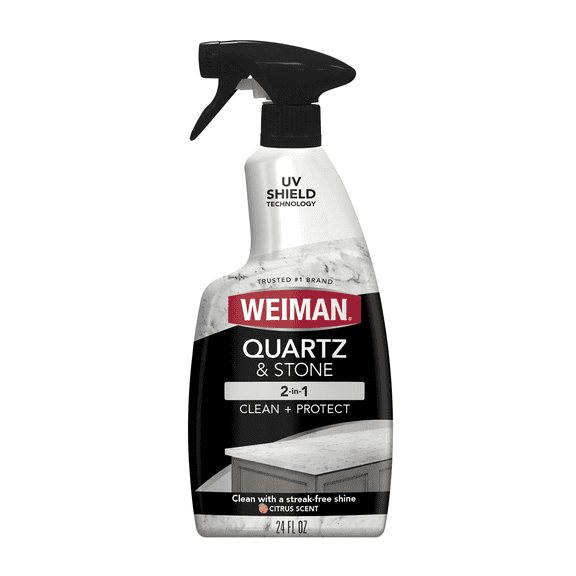 Weiman Quartz Stone Countertop Cleaning Spray, Citrus Scent, 24 Fl Oz