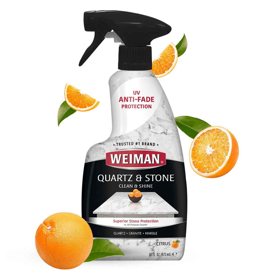 Weiman Quartz & Stone Cleaner & Polish 16 fl oz, Fresh Citrus Scent
