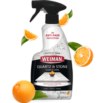 Weiman Quartz & Stone Cleaner & Polish 16 fl oz, Fresh Citrus Scent