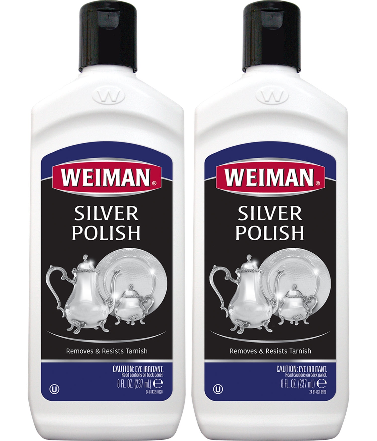 Weiman Silver Polish For Cleaning and Polishing Tarnish from Silver,  Metals, Jewelry - 8 oz (2 PACK)