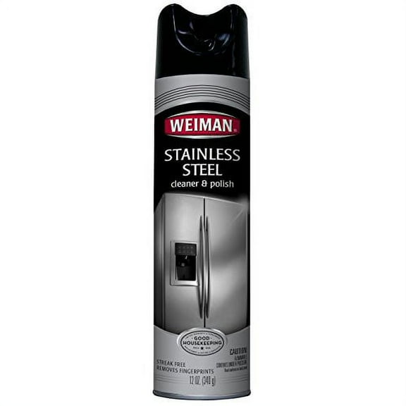 Weiman Stainless Steel Cleaner & Polish Aerosol, 12 oz.
