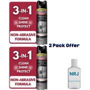 Weiman Stainless Steel Cleaner & Polish Spray for Kitchen and Home Appliances, 12 oz, Floral Scent