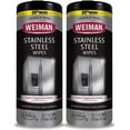Weiman Stainless Steel Cleaner Wipes , 2 Pack , Fingerprint Resistant