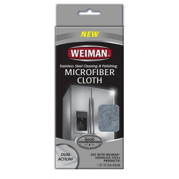 Weiman Stainless Steel Cleaning & Polishing Microfiber Cloth