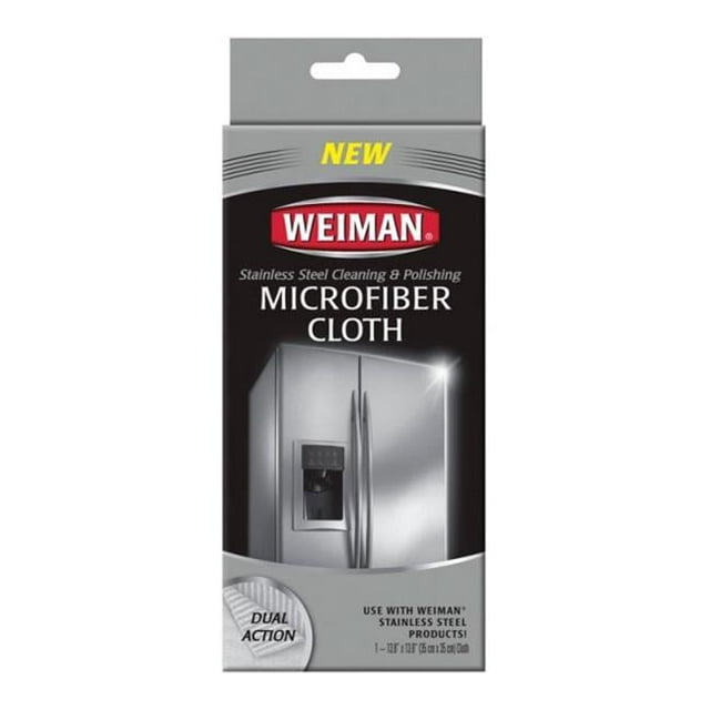 Weiman Stainless Steel Cleaning & Polishing Microfiber Cloth