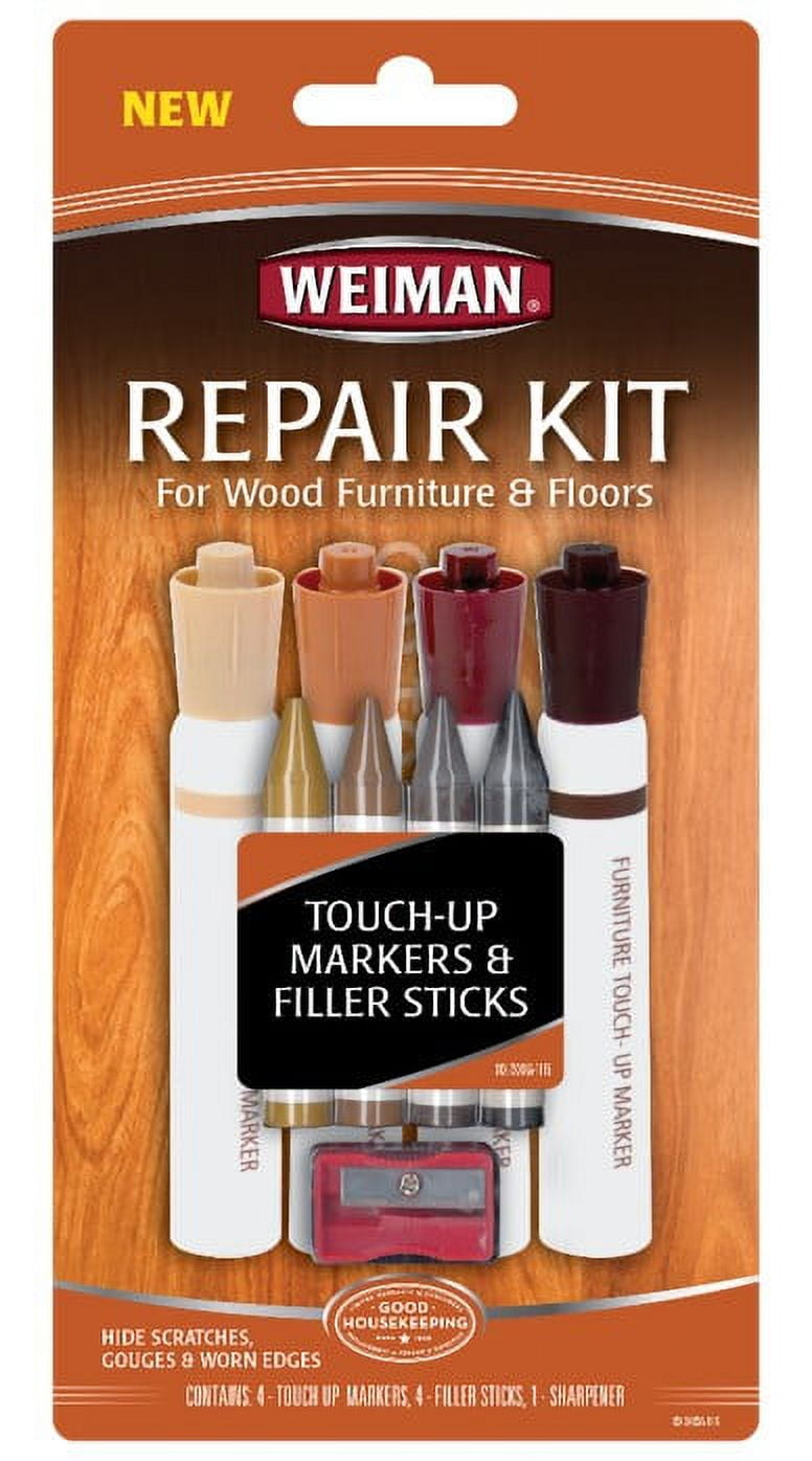 Parker & Bailey Wood Repair Kit - Furniture Markers Touch Up Furniture  Scratch Repair Markers Wood Floor Scratch Remover Wood Marker Wood Stain  Marker