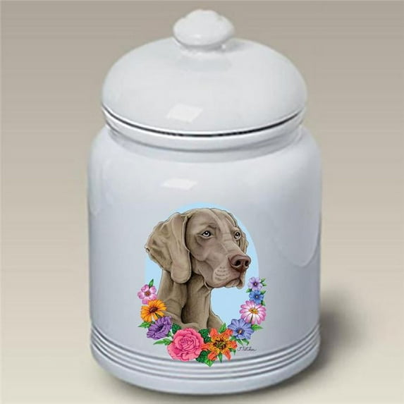 Weimaraner - Best of Breed Ceramic Doggie Treat Jar
