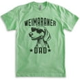 thumbnail image 1 of Weimaraner Dad, Unisex Men's Shirt, Weimaraner Owner, Funny Dog Dad Gift, Heather Apple Green, Small, 1 of 6