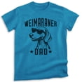 thumbnail image 1 of Weimaraner Dad, Unisex Men's Shirt, Weimaraner Owner, Funny Dog Dad Gift, Heather Blue, 3X-Large, 1 of 6